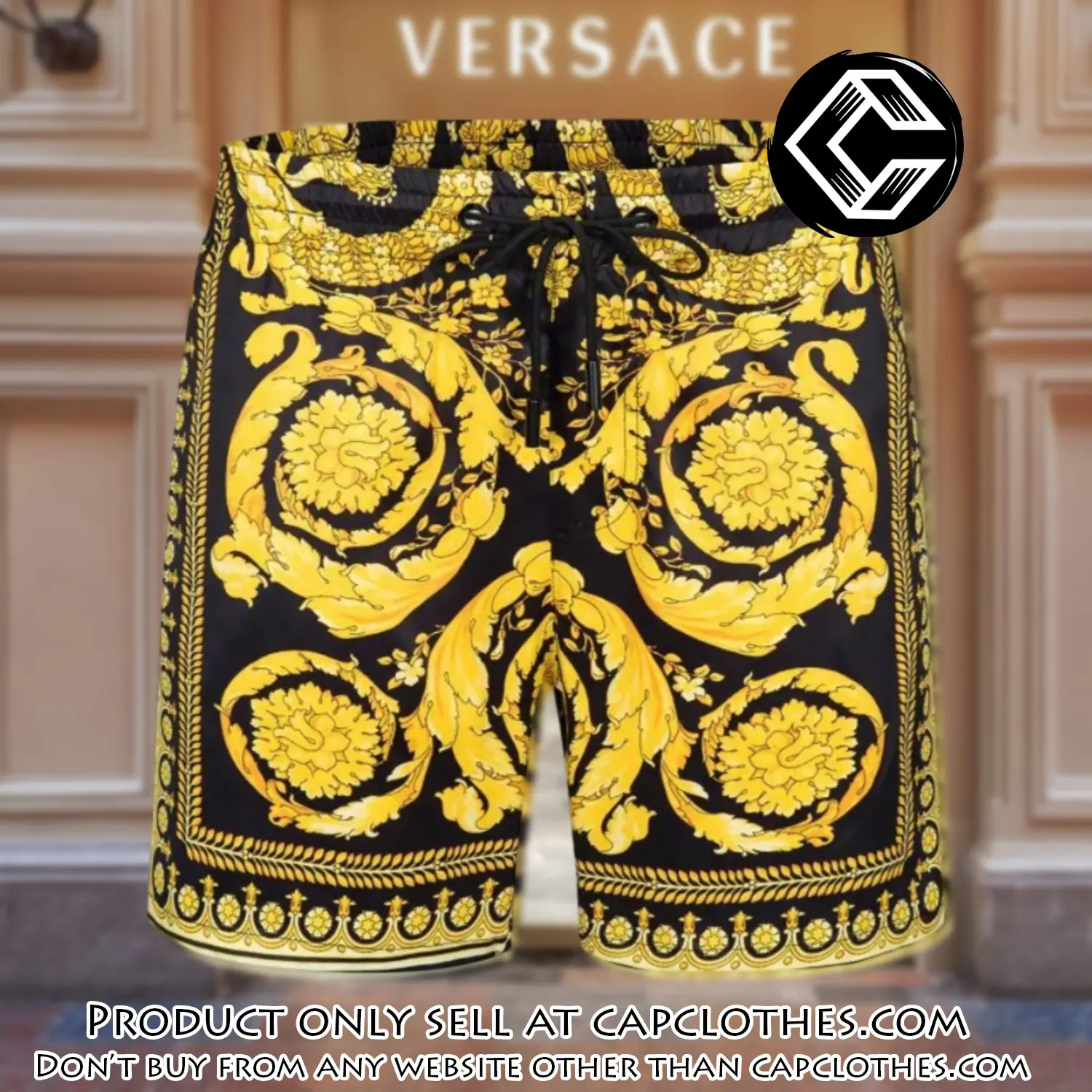 Versace 3d new luxury all over print shorts pants for men cc5433890